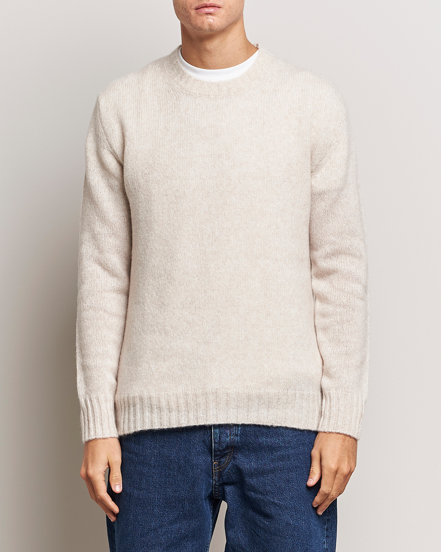 Herren | Pullover | NN07 | Lee Brushed Wool Crew Neck Oat