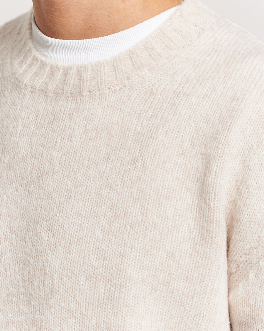 Herren | Pullover | NN07 | Lee Brushed Wool Crew Neck Oat