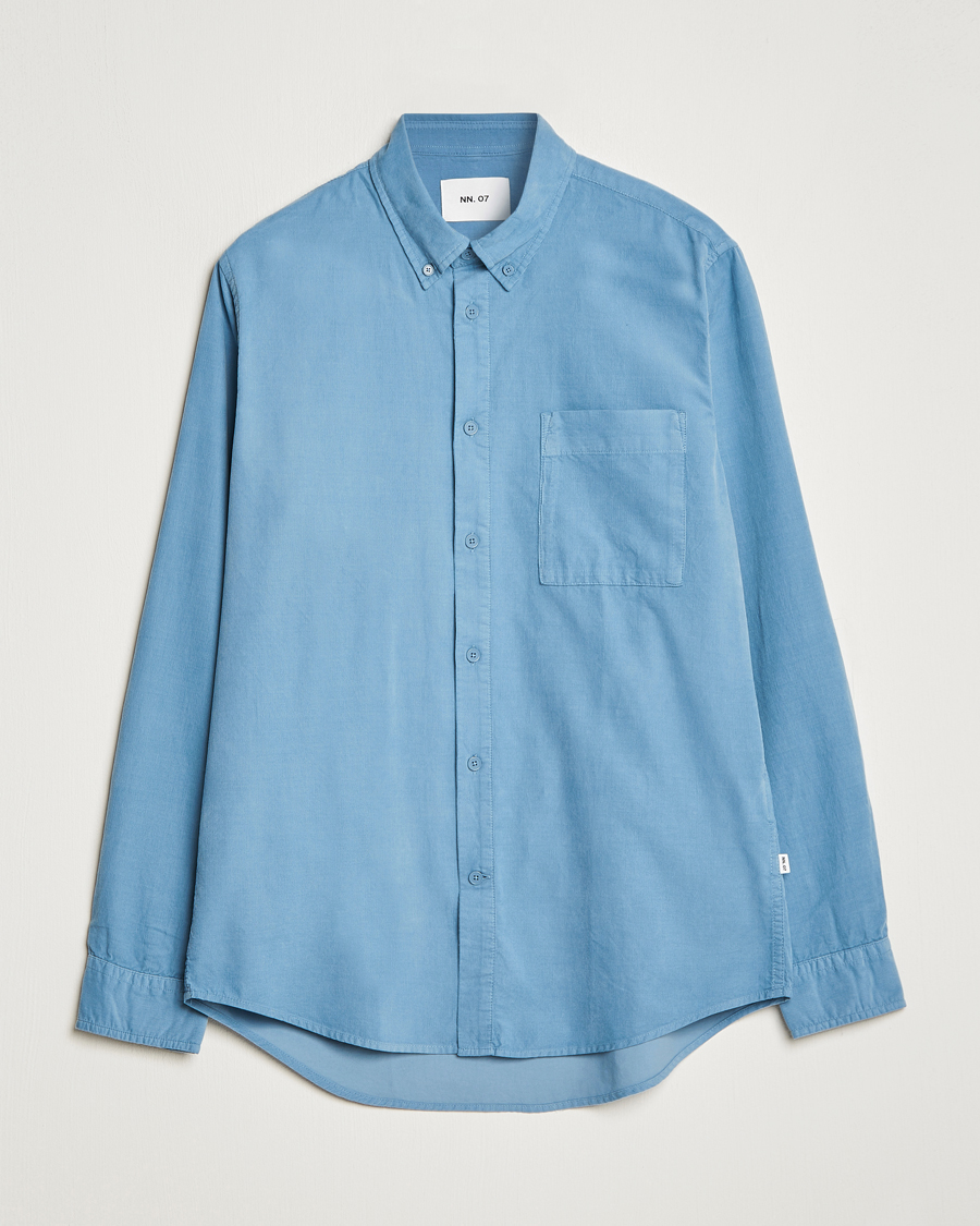 Herren | Hemden | NN07 | Arne Baby Cord Shirt Dust Blue