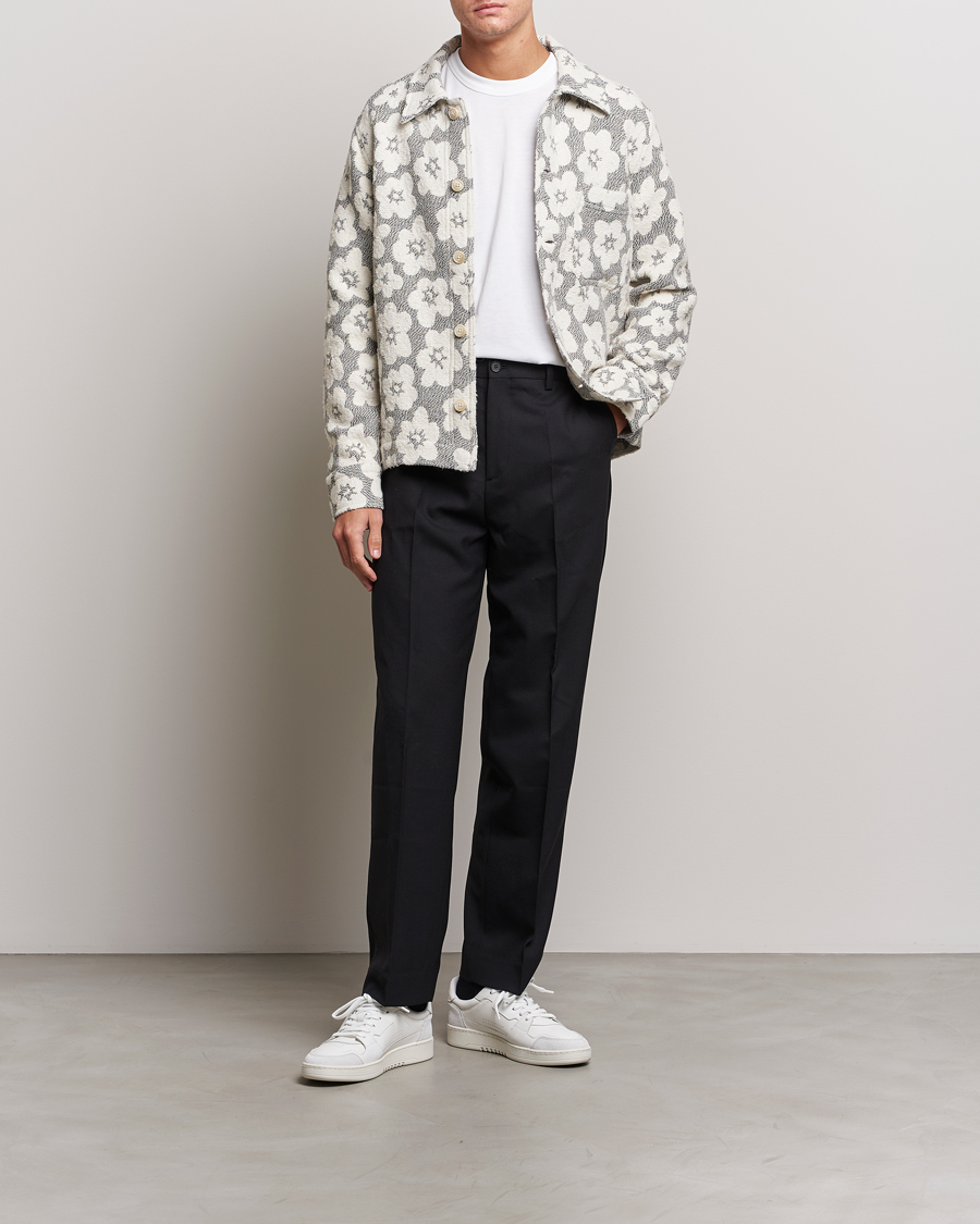 Herren | Jacken | NN07 | Rahim Flower Shirt Jacket White/Black
