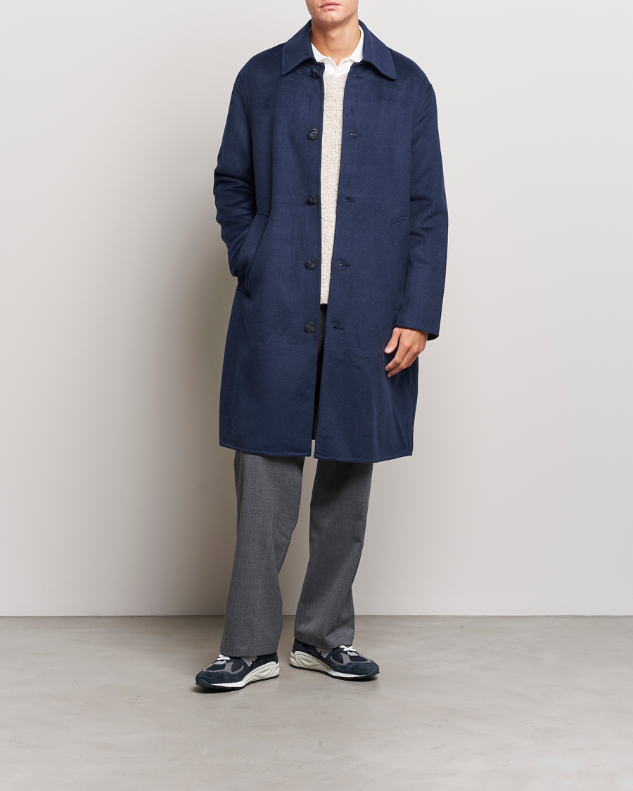 Herren | Jacken | NN07 | Franco Wool Coat Navy Blue