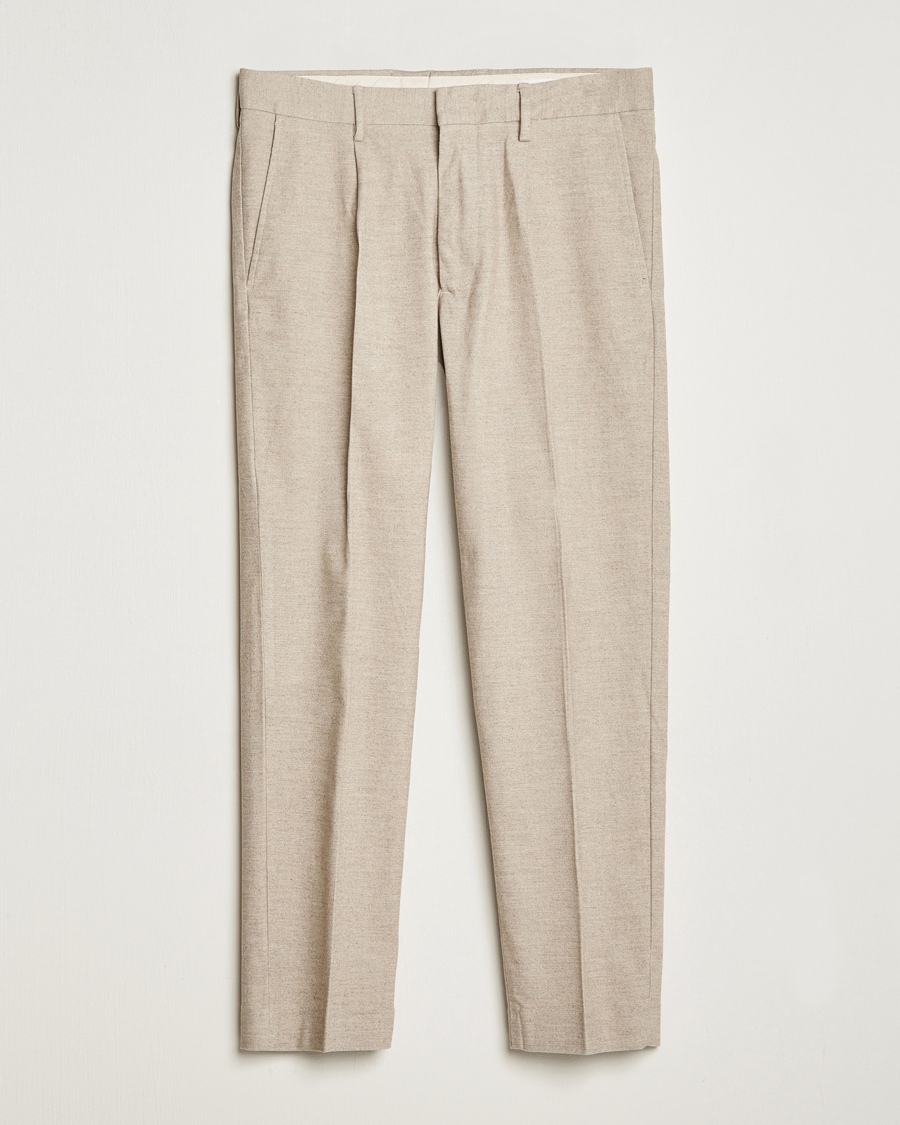 Herren | Hosen | NN07 | Bill Wool Pleated Trousers Cement