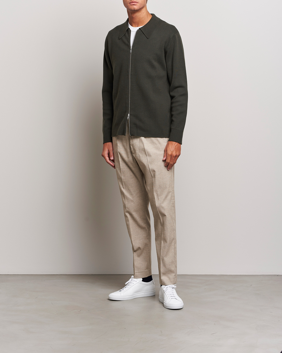Herren | Hosen | NN07 | Bill Wool Pleated Trousers Cement