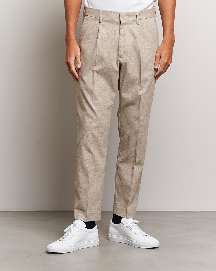 Herren | Hosen | NN07 | Bill Wool Pleated Trousers Cement