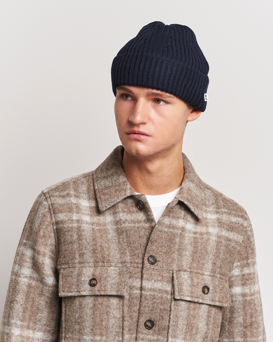 Herren | NN07 Ribbed Hat Navy Blue | NN07 | Ribbed Hat Navy Blue