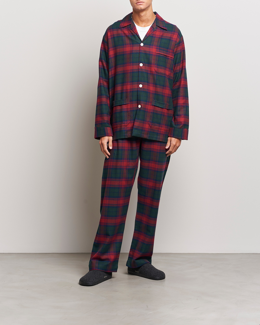Herren | Schlafanzüge & Bademäntel | Derek Rose | Cotton Flannel Checked Pyjama Set Multi