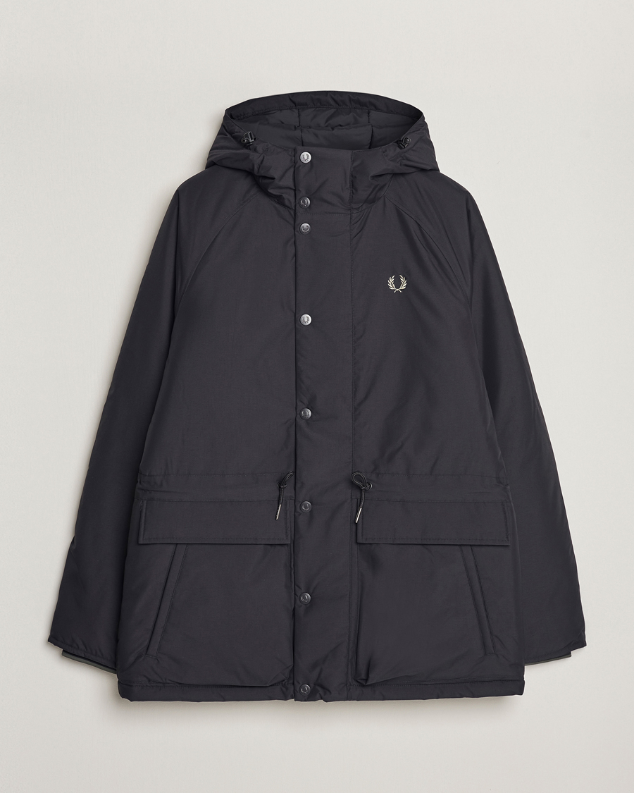 Herren | Jacken | Fred Perry | Padded Zip Through Parka Black
