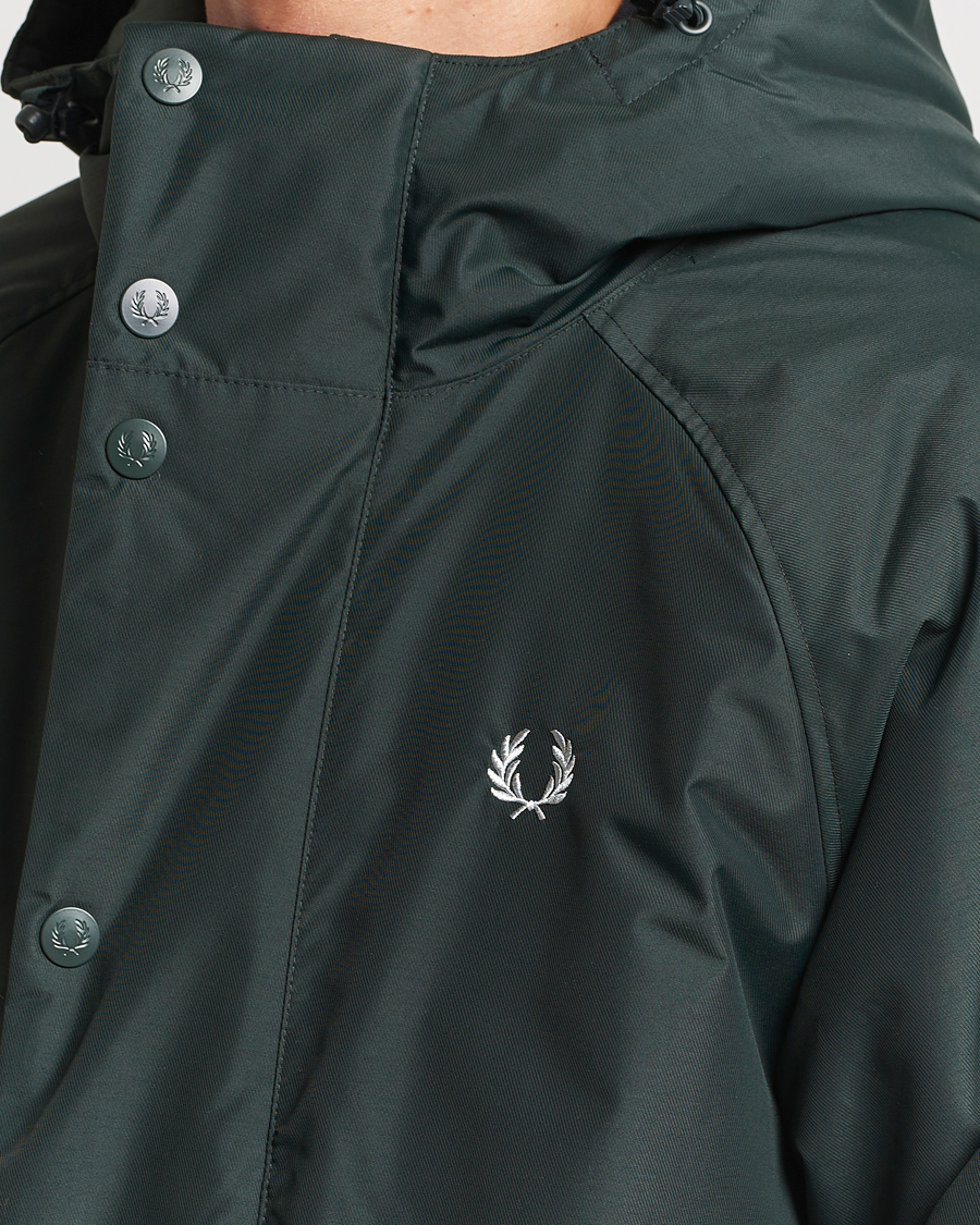 Herren | Jacken | Fred Perry | Padded Zip Through Parka Night Green