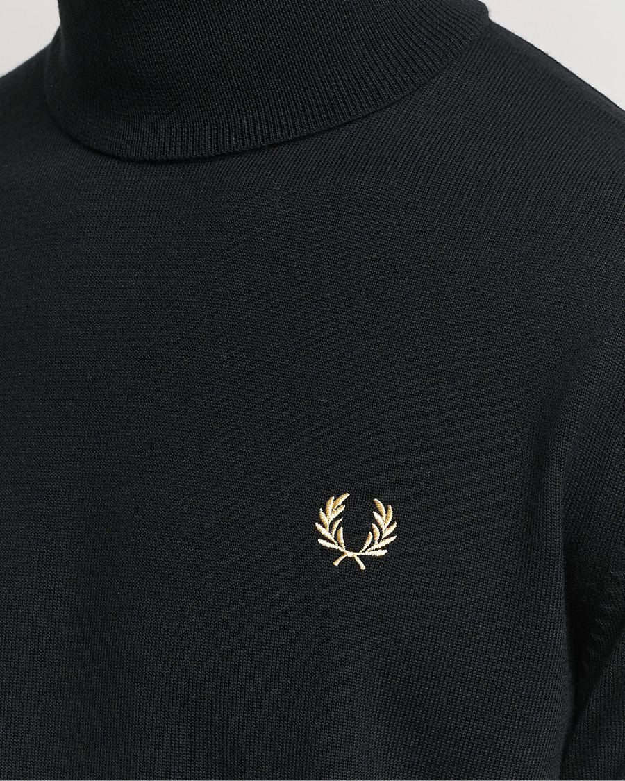 Herren | Pullover | Fred Perry | Classic Rollnock Jumper Black