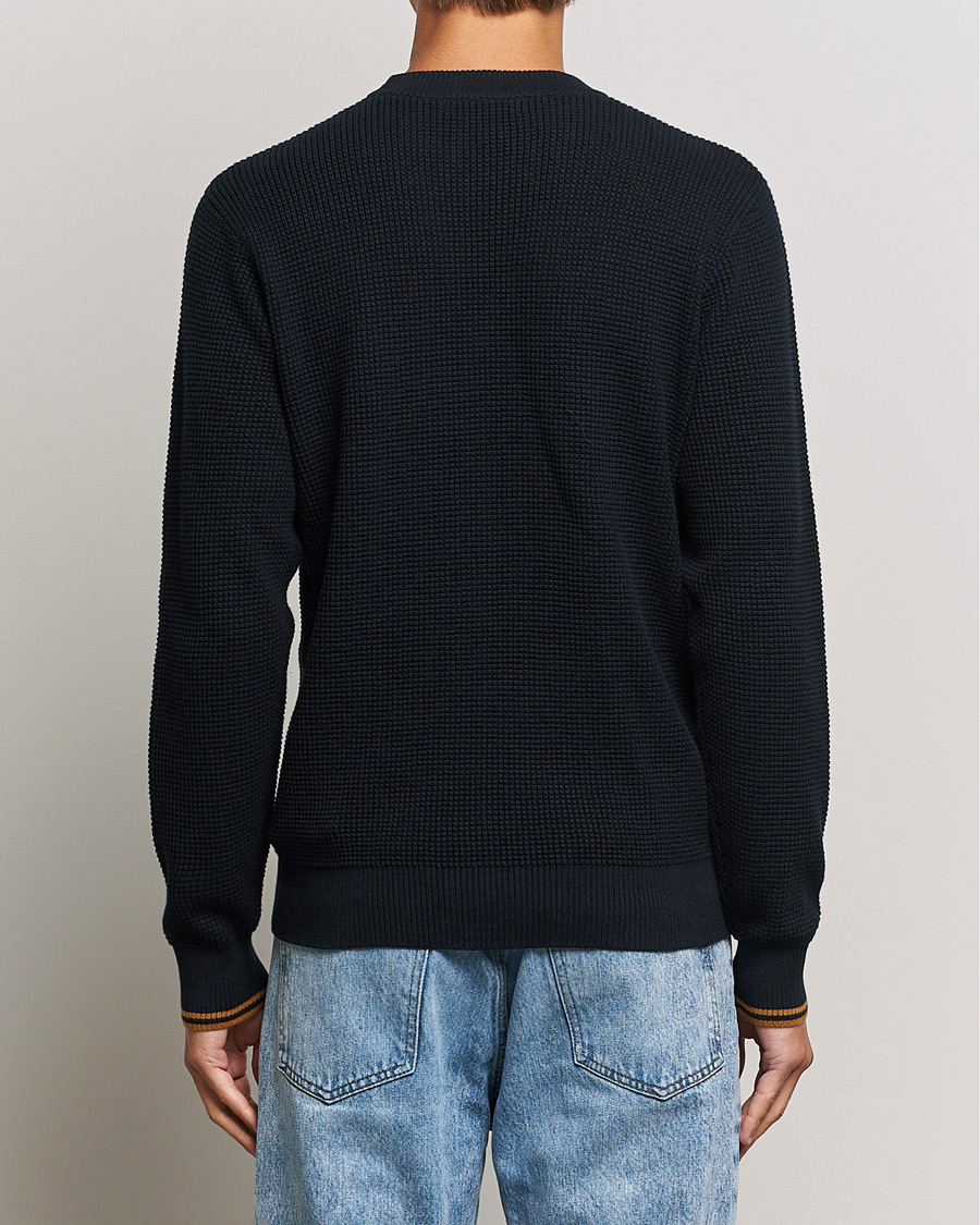 Herren | Pullover | Fred Perry | Waffle Stitch Jumper Navy