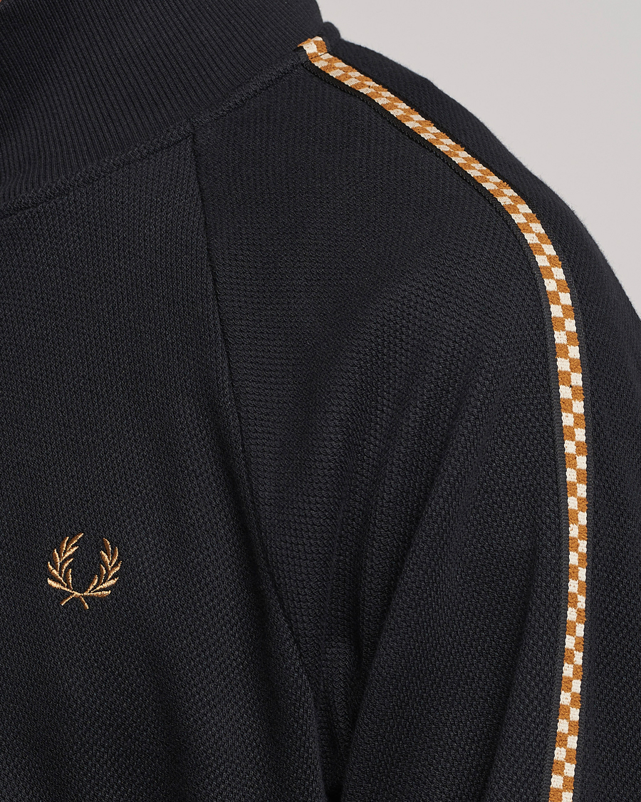 Herren | Pullover | Fred Perry | Checkboard Taped Zip Through Jacket Black