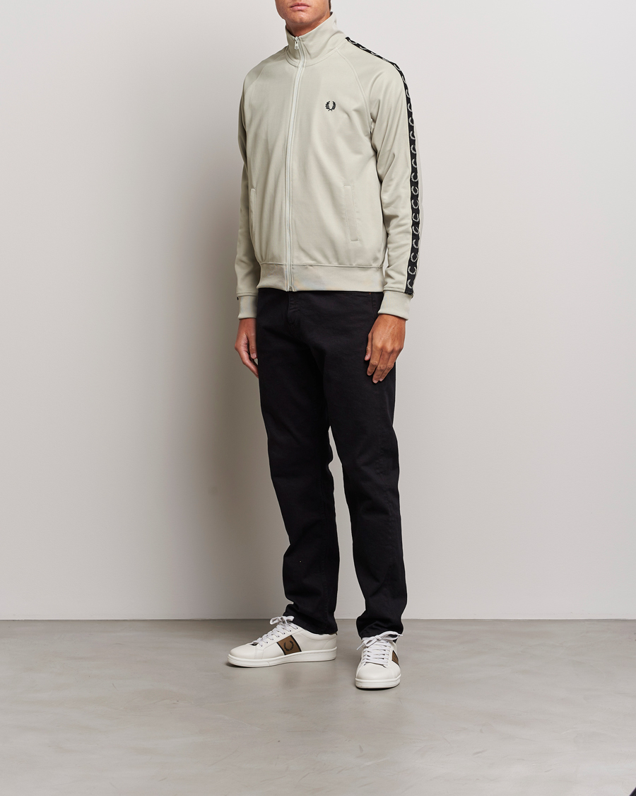 Herren | Pullover | Fred Perry | Taped Track Jacket Light Oyster
