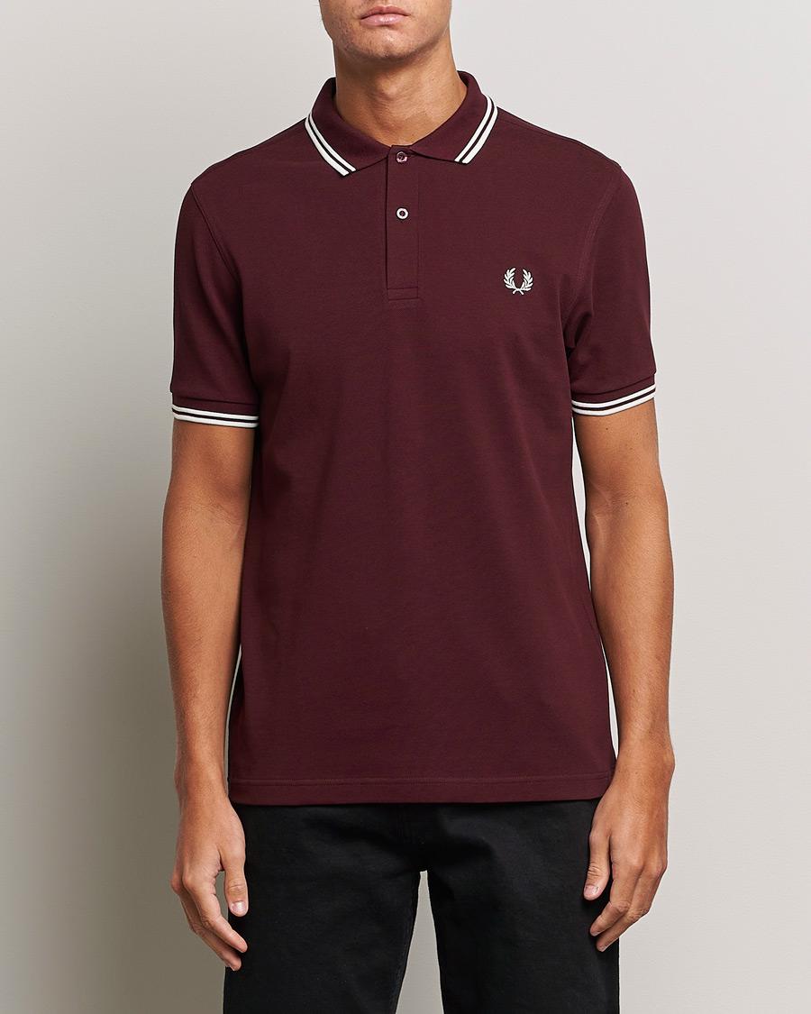 Herren |  | Fred Perry | Twin Tipped Polo Shirt Oxblood