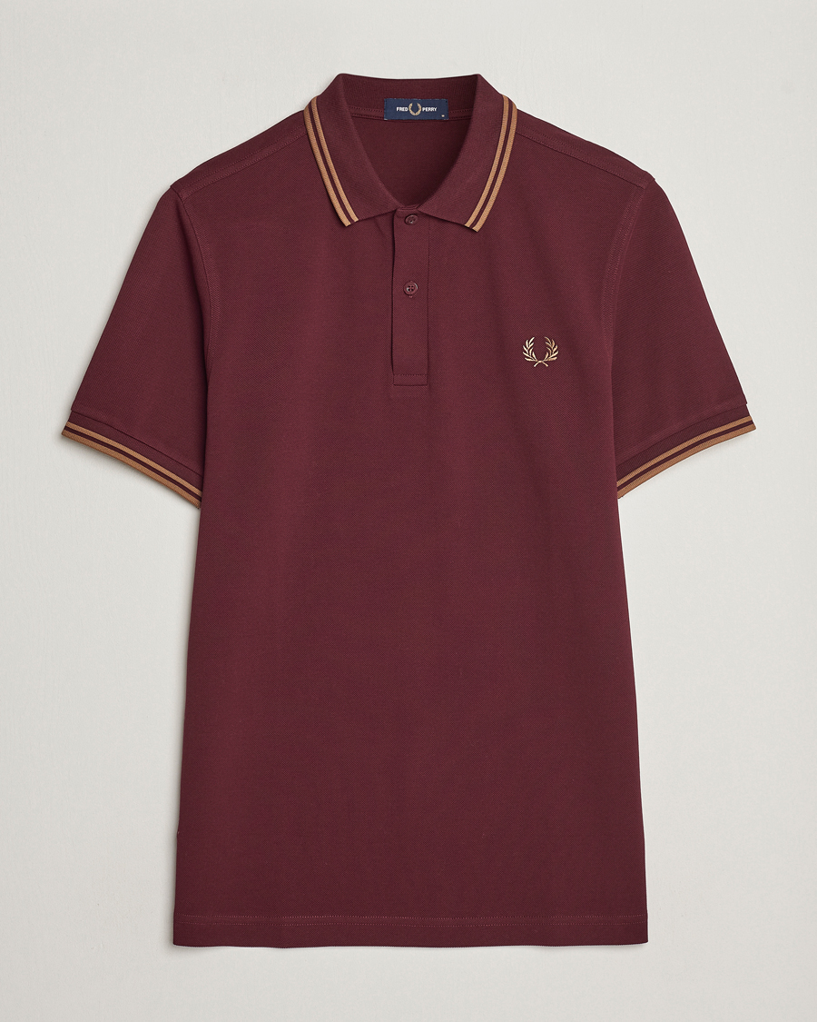 Herren | Poloshirts | Fred Perry | Twin Tipped Polo Shirt Oxblood