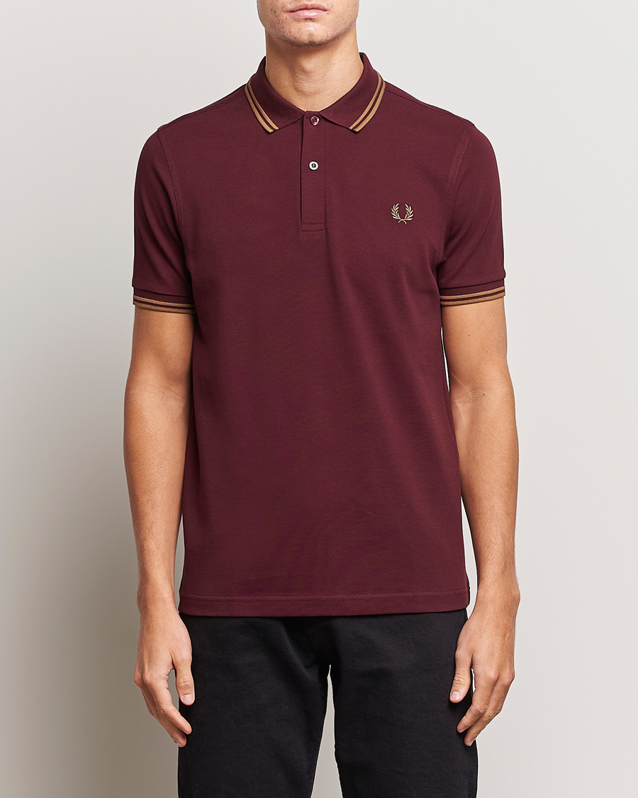 Herren | Poloshirts | Fred Perry | Twin Tipped Polo Shirt Oxblood