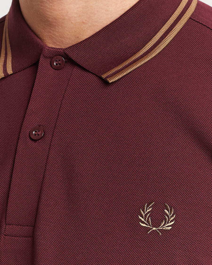 Herren | Poloshirts | Fred Perry | Twin Tipped Polo Shirt Oxblood