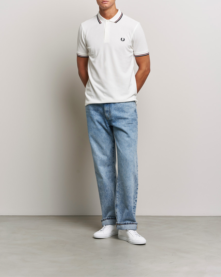 Herren | Poloshirts | Fred Perry | Twin Tipped Polo Shirt Snow White