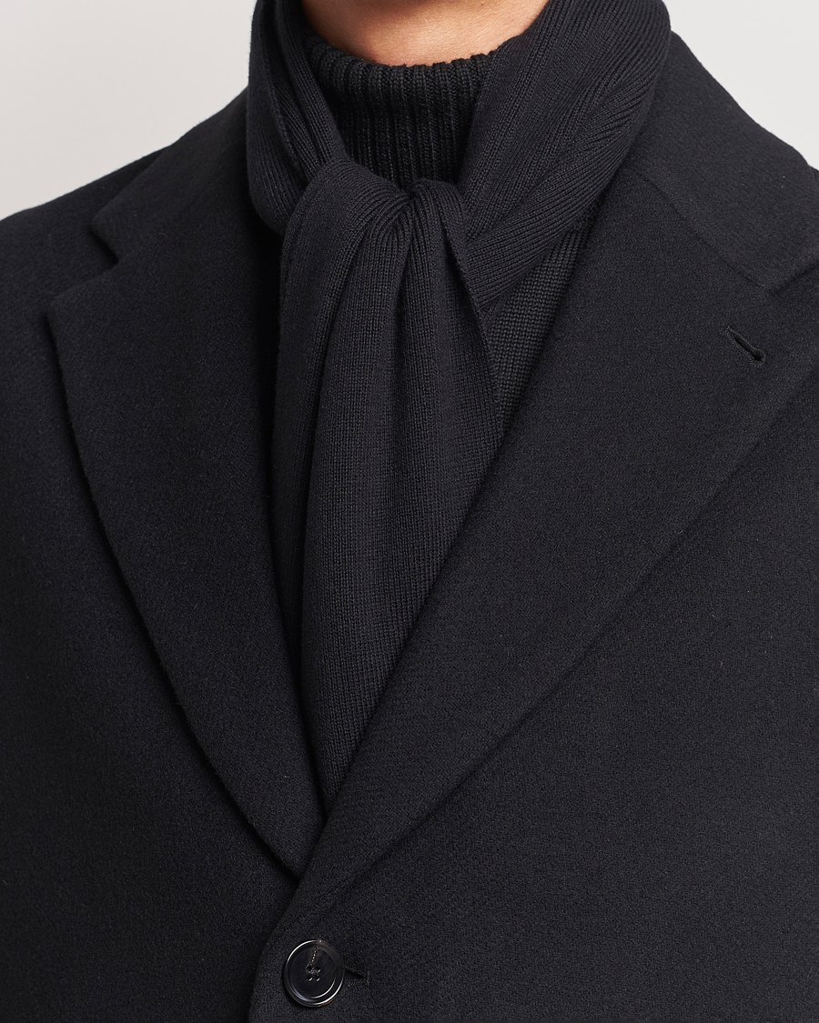 Herren | Fred Perry Twin Tipped Merino Wool Scarf Black | Fred Perry | Twin Tipped Merino Wool Scarf Black