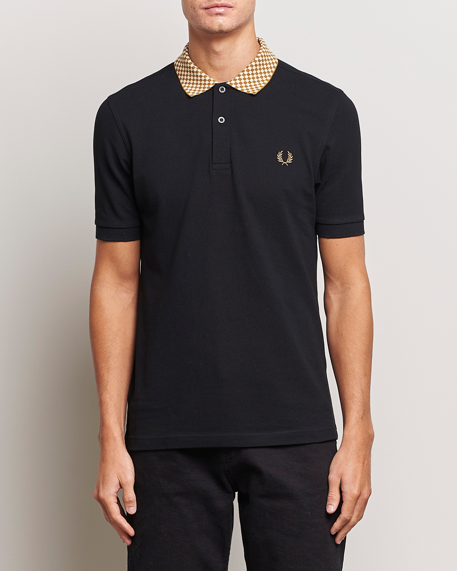 Herren | Poloshirts | Fred Perry | Checkboard Collar Polo Black