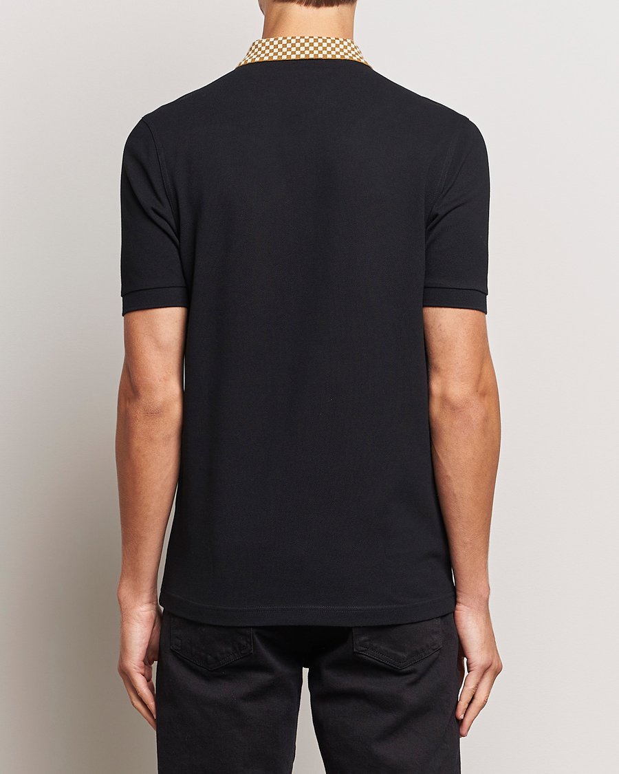Herren | Poloshirts | Fred Perry | Checkboard Collar Polo Black