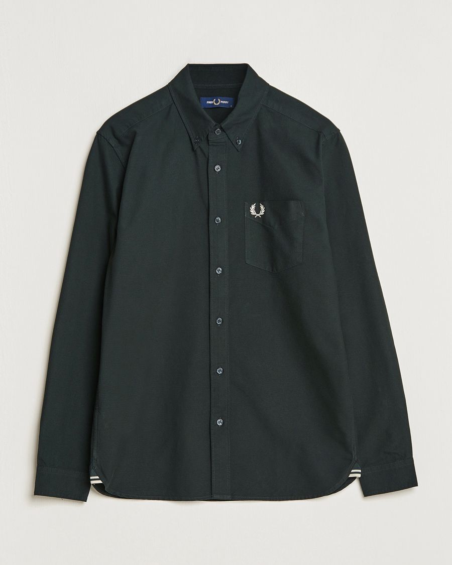 Herren | Hemden | Fred Perry | Oxford Shirt Night Green
