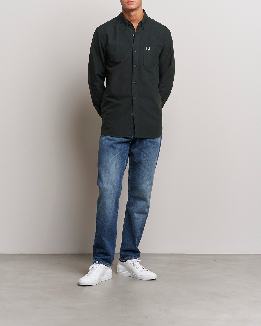 Herren | Hemden | Fred Perry | Oxford Shirt Night Green