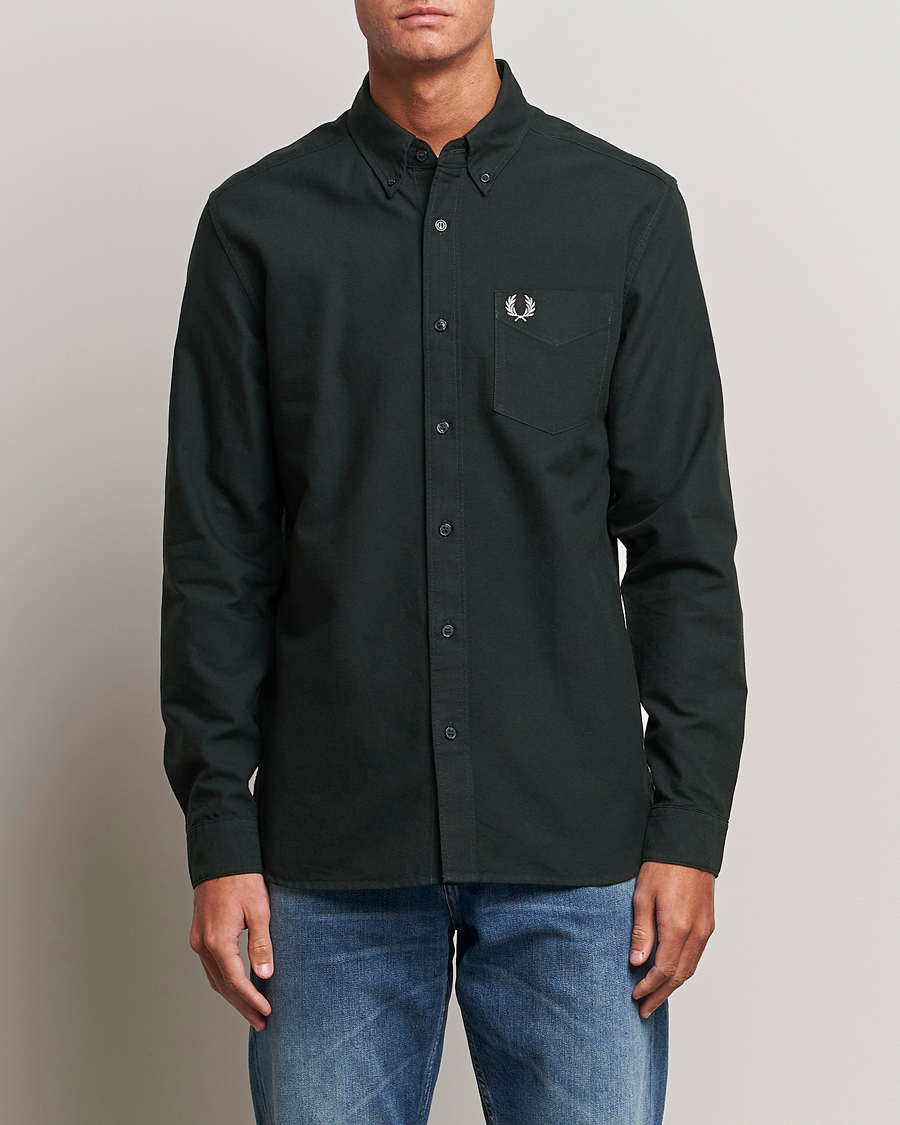 Herren | Hemden | Fred Perry | Oxford Shirt Night Green