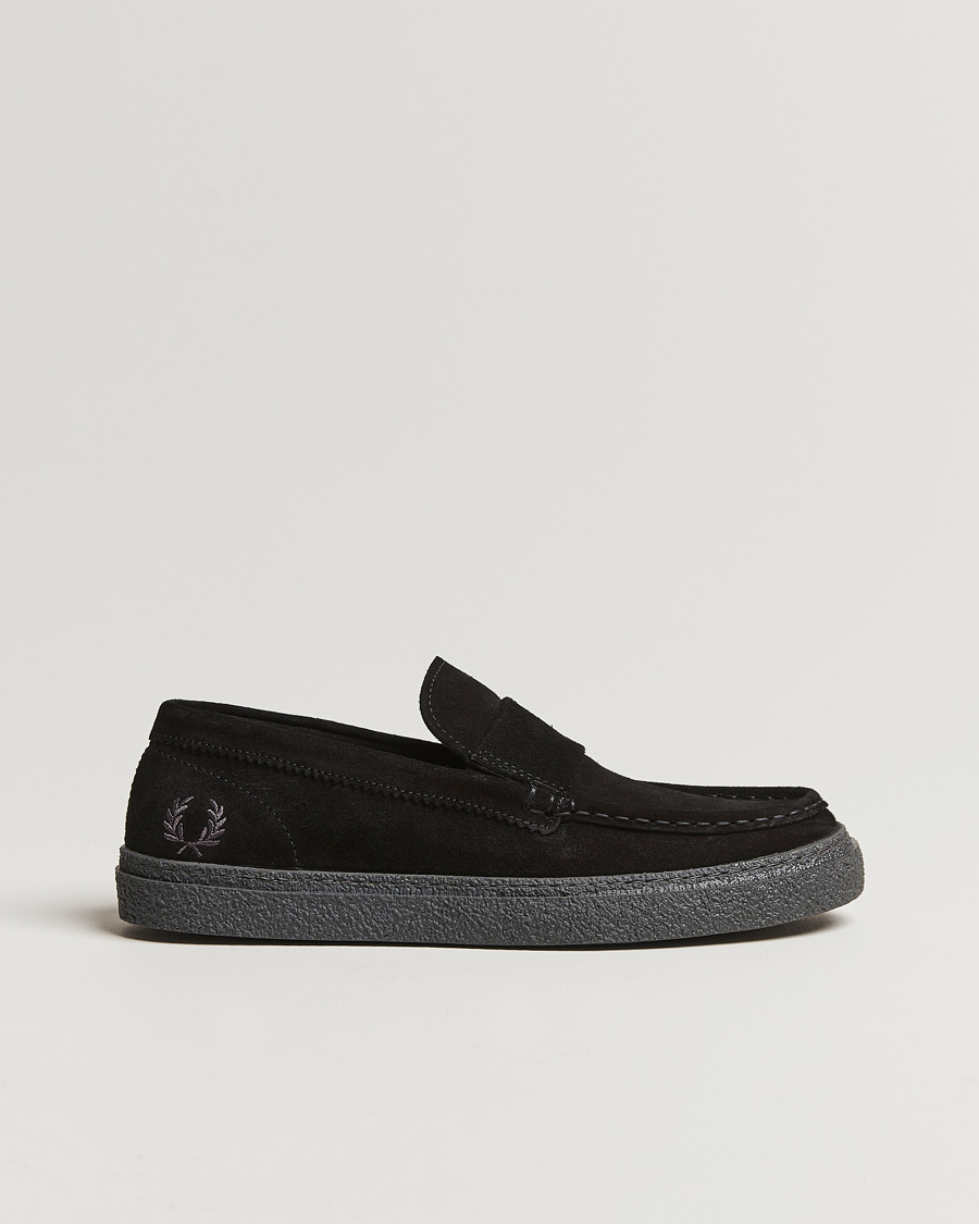 Herren | Fred Perry Dawson Suede Loafer Black | Fred Perry | Dawson Suede Loafer Black