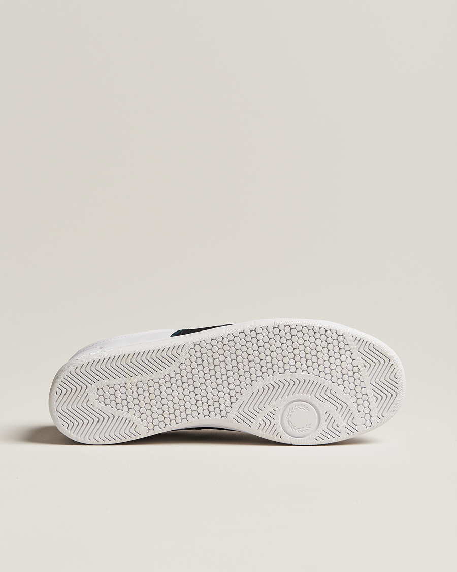 Herren | Fred Perry B721 Leather Sneaker White/Petrol Blue | Fred Perry | B721 Leather Sneaker White/Petrol Blue