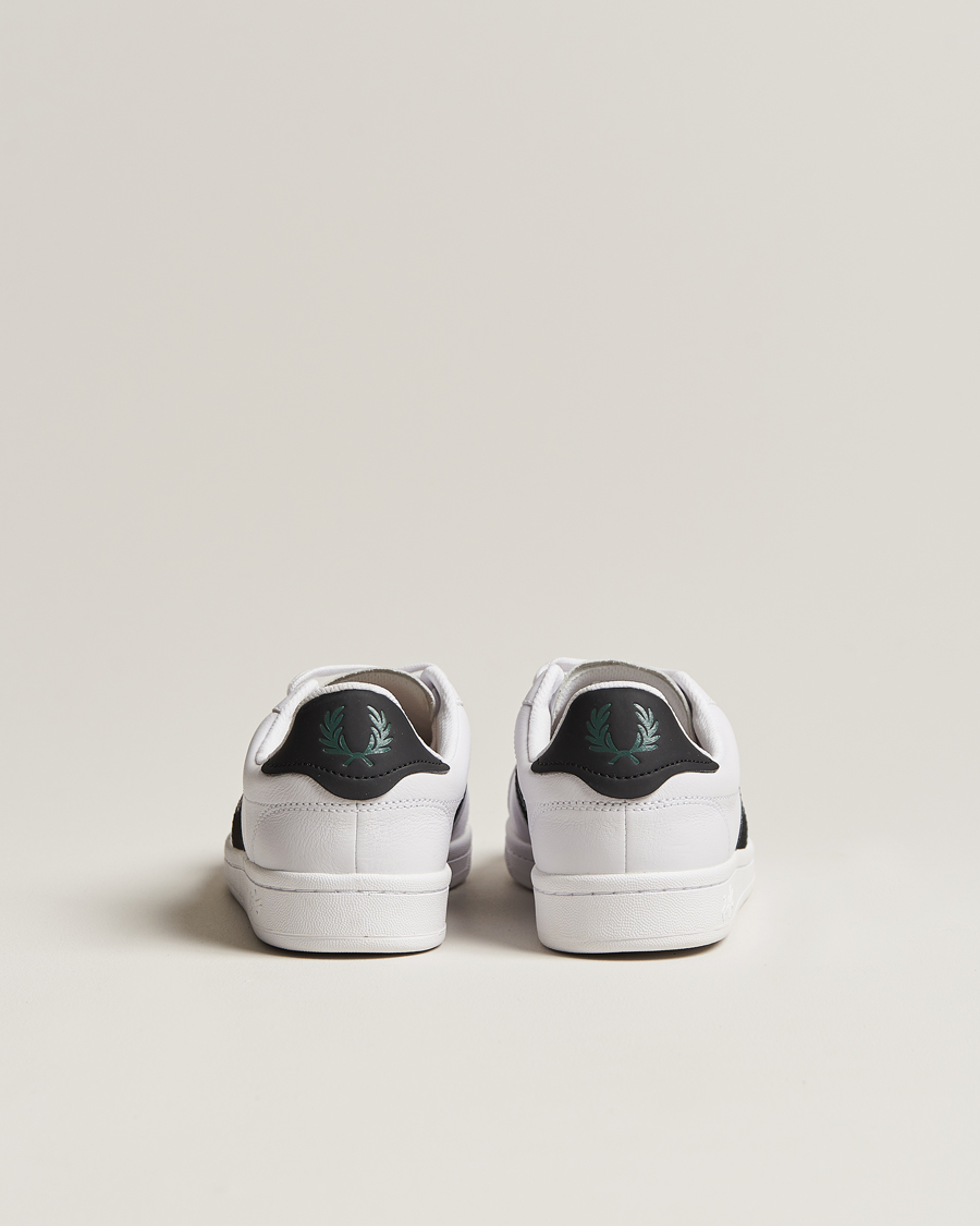 Herren | Fred Perry B721 Leather Sneaker White/Petrol Blue | Fred Perry | B721 Leather Sneaker White/Petrol Blue