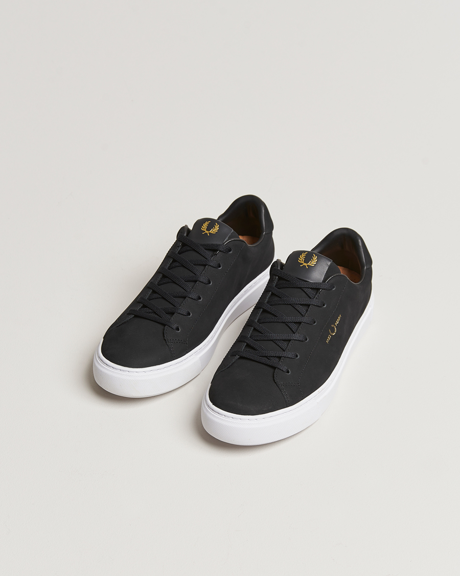 Herren | Fred Perry B71 Oiled Nubuc Sneaker Black | Fred Perry | B71 Oiled Nubuc Sneaker Black