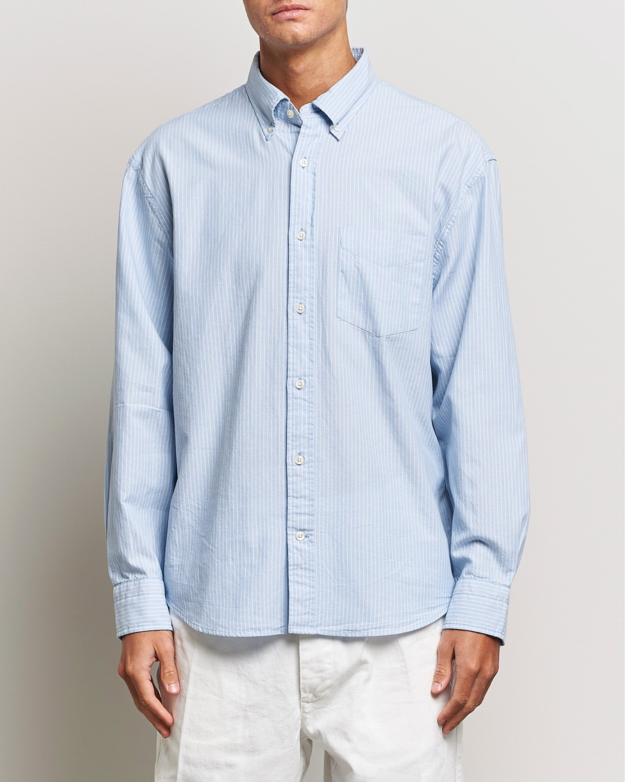 Herren | Hemden | GANT | Regular Fit Archive Oxford Striped Shirt Muted Blue