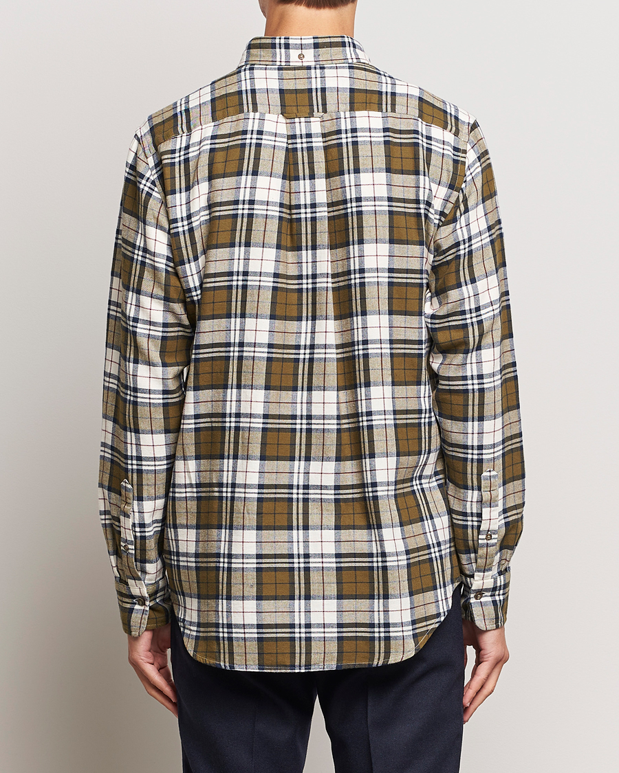 Herren | Hemden | GANT | Regular Fit Flannel Checked Shirt Dark Cactus