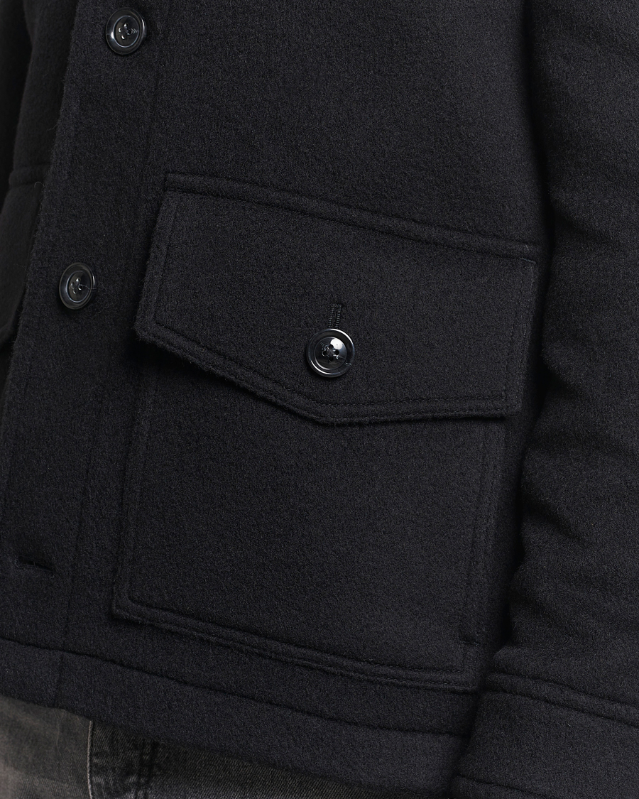 Herren | Jacken | GANT | Short Wool Jacket Black