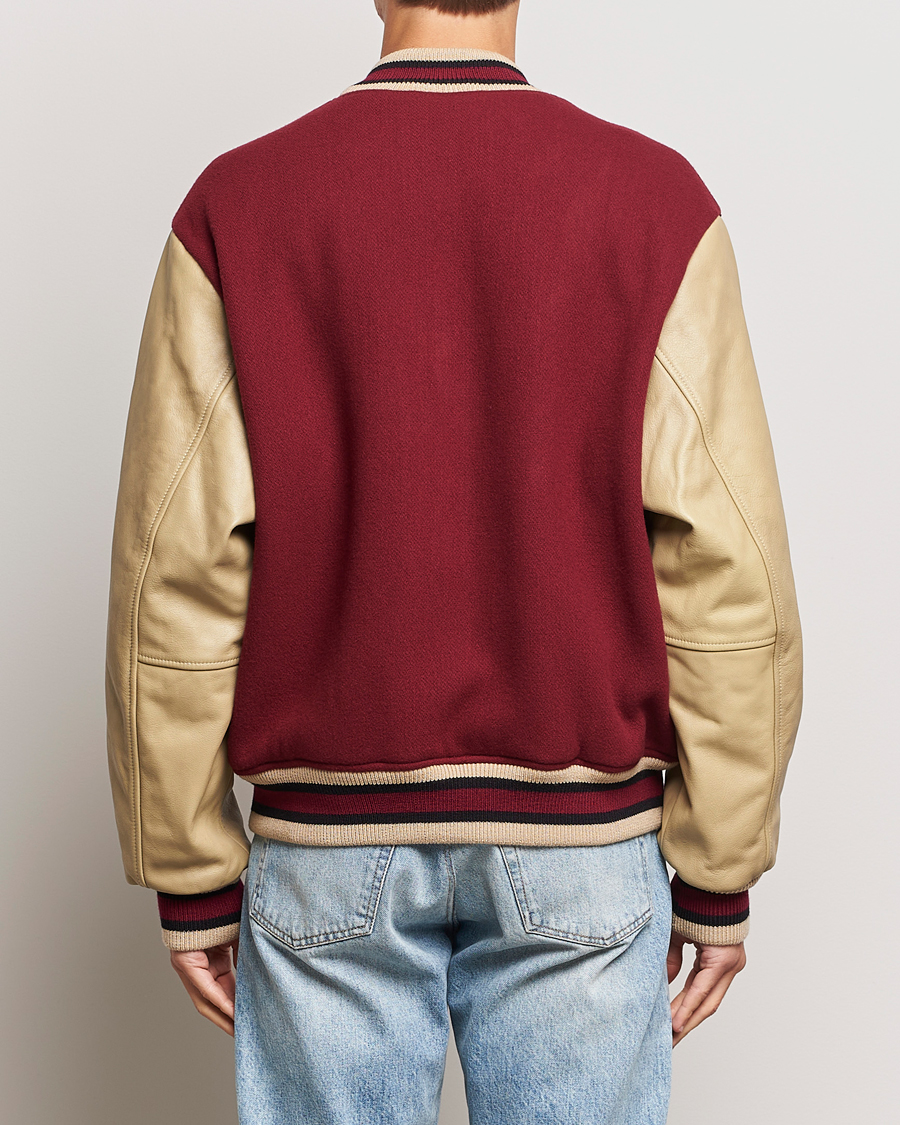 Herren | Jacken | GANT | Padded Varsity Jacket Red/Beige