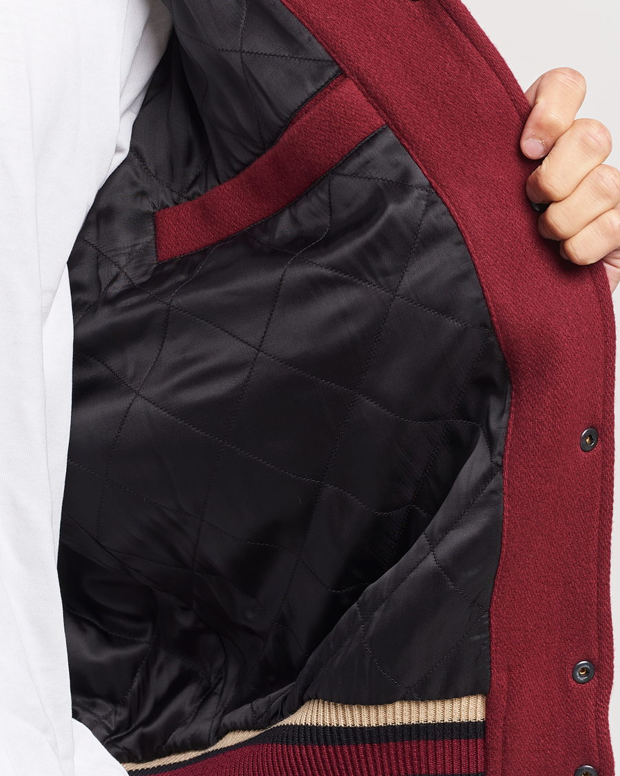 Herren | Jacken | GANT | Padded Varsity Jacket Red/Beige