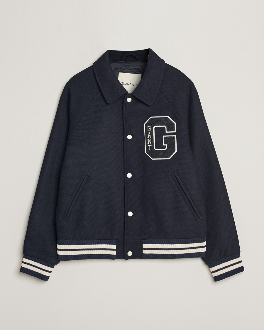 Herren | Jacken | GANT | Wool Varsity Jacket Evening Blue