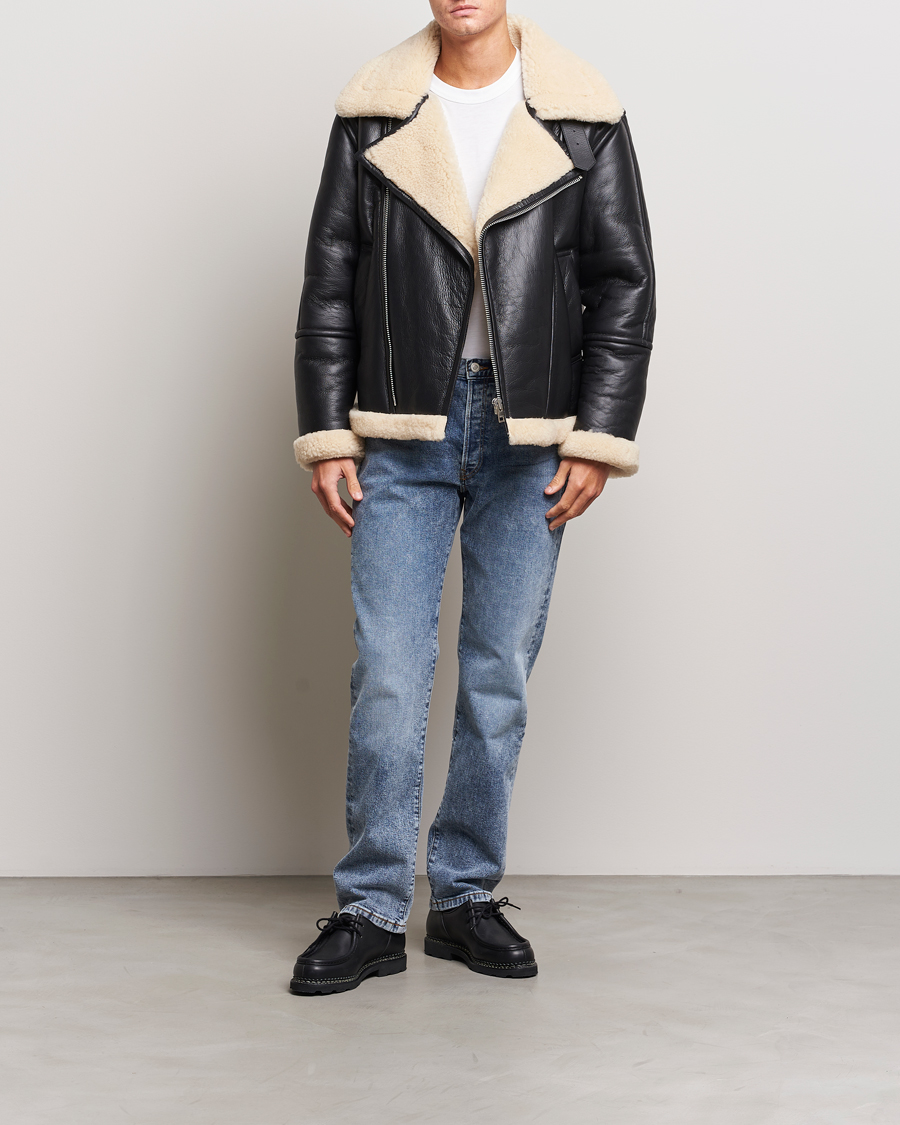 Herren | Jacken | GANT | Heavy Shearling Jacket Black