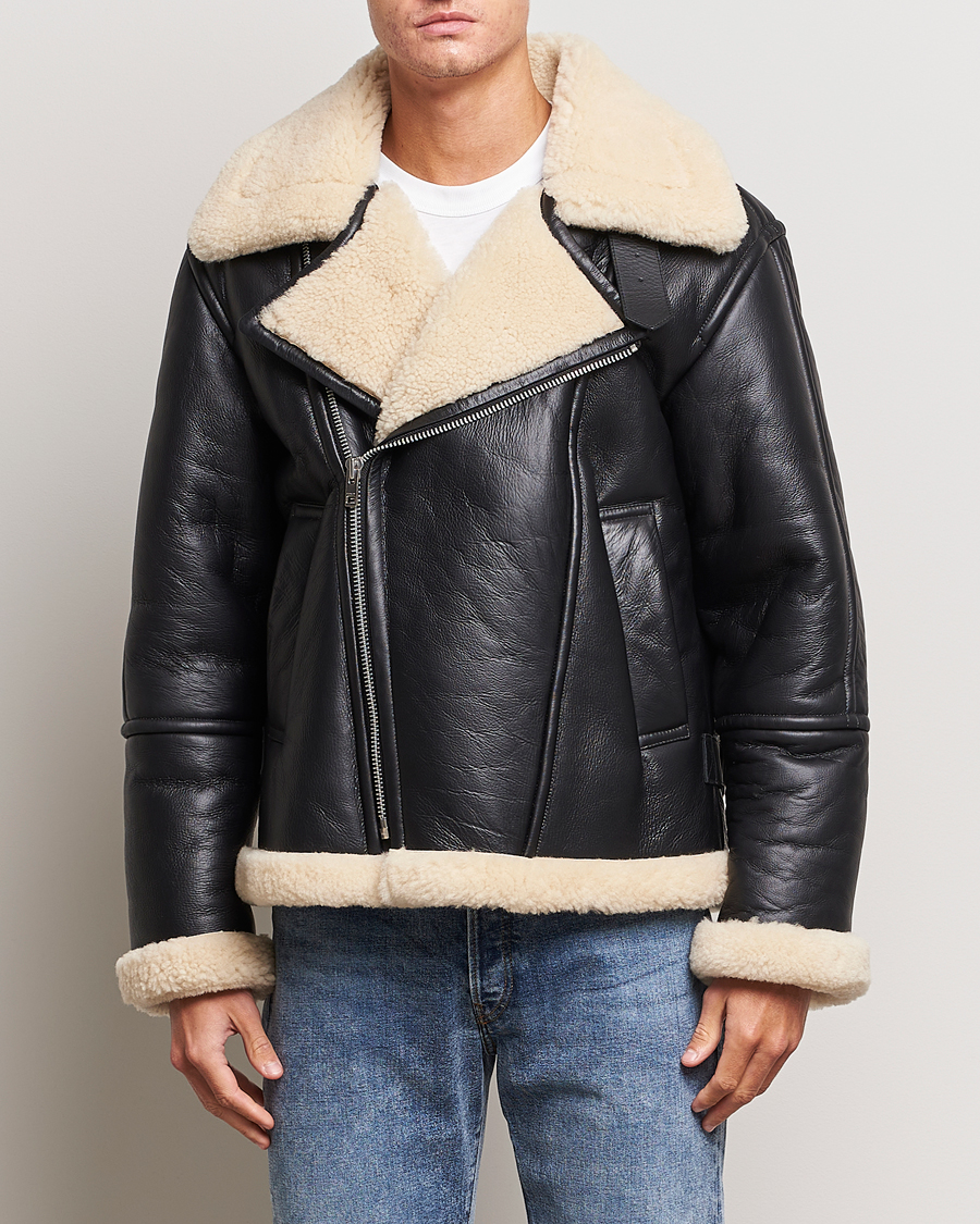 Herren | Jacken | GANT | Heavy Shearling Jacket Black