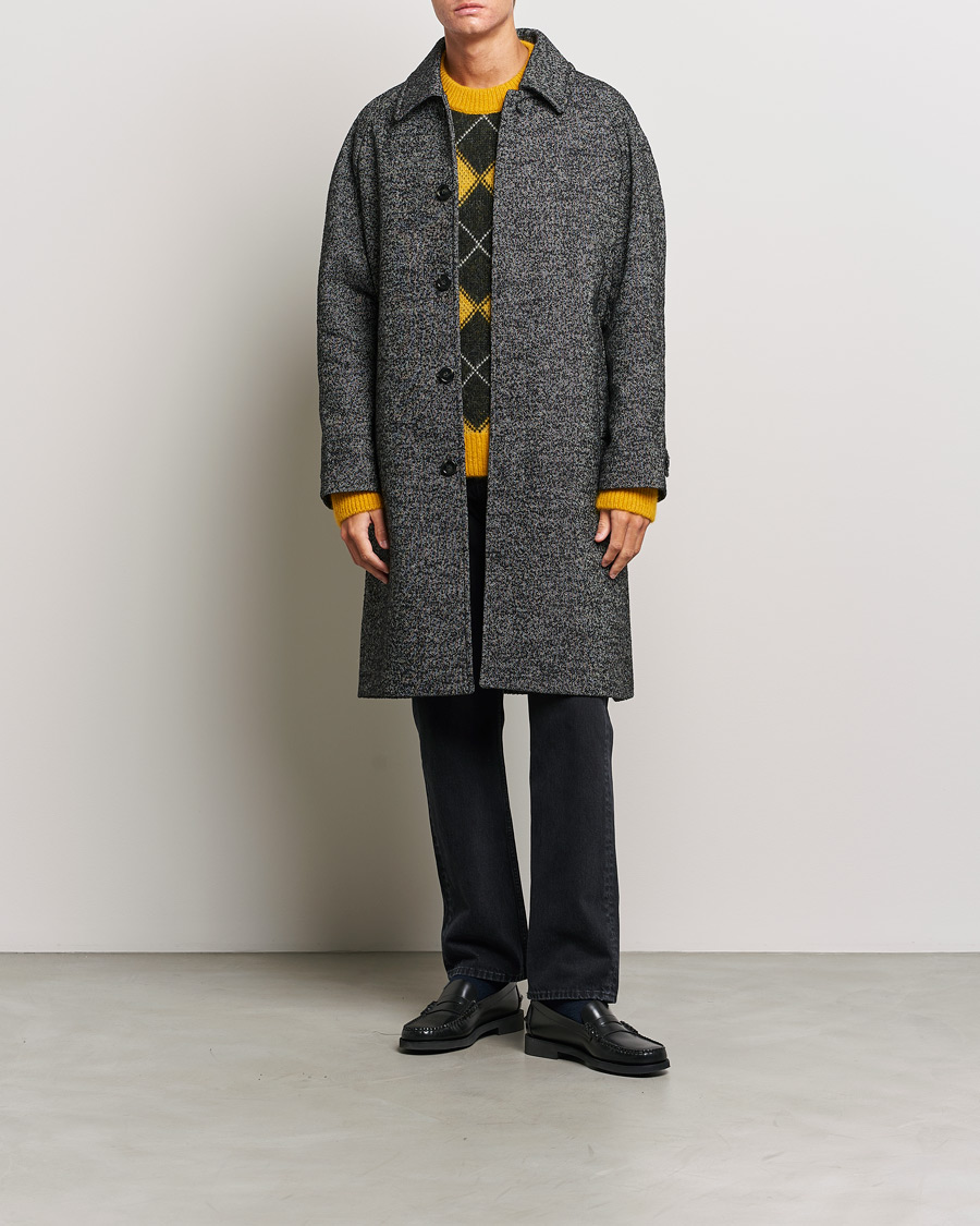Herren | Jacken | GANT | Relaxed Fit Wool Coat Ebony Black
