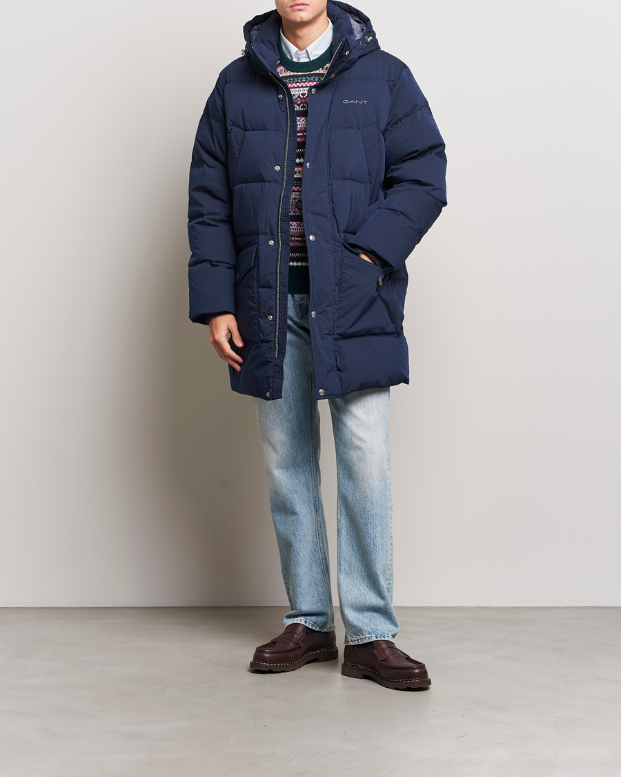Herren | Jacken | GANT | Long Alta Down Parka Evening Blue