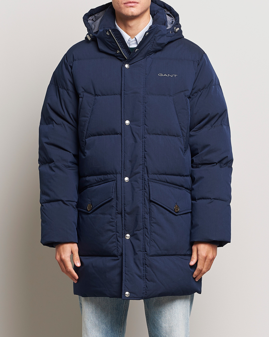 Herren | Jacken | GANT | Long Alta Down Parka Evening Blue