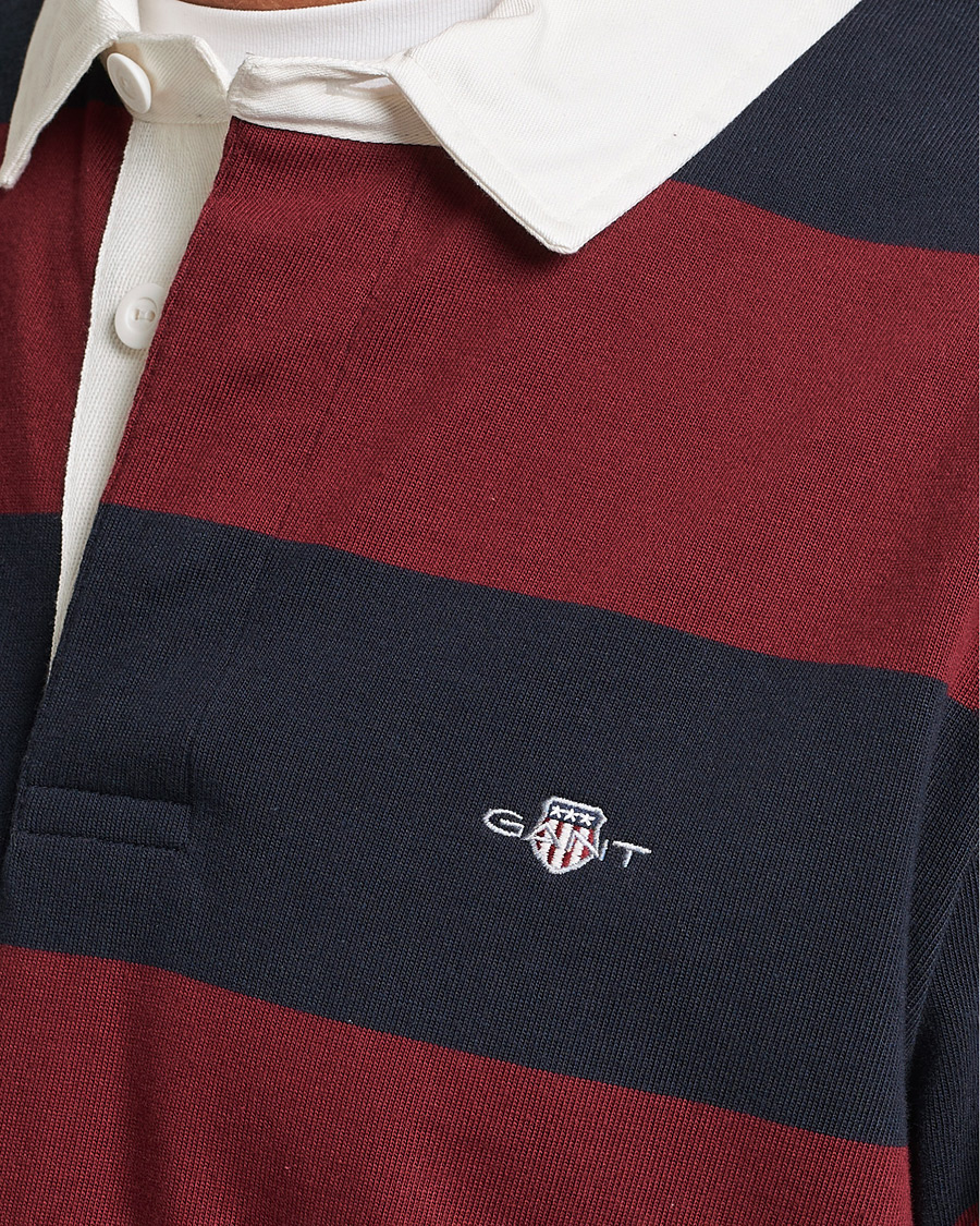 Herren | Pullover | GANT | Original Barstripe Heavy Rugger Plumped Red