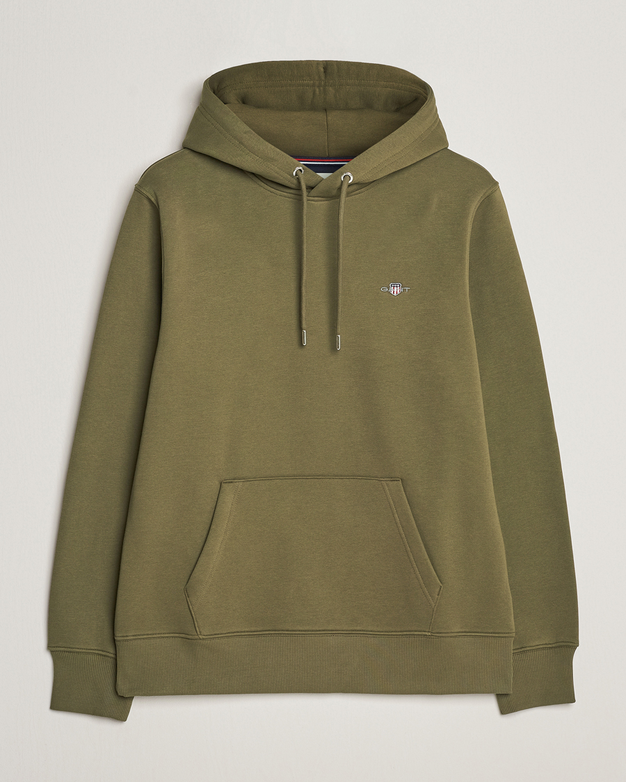 Herren | Pullover | GANT | Original Shield Logo Hoodie Juniper Green