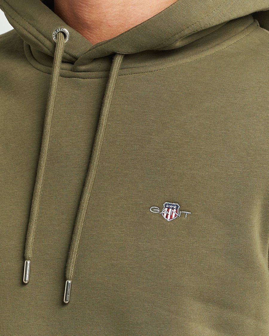 Herren | Pullover | GANT | Original Shield Logo Hoodie Juniper Green