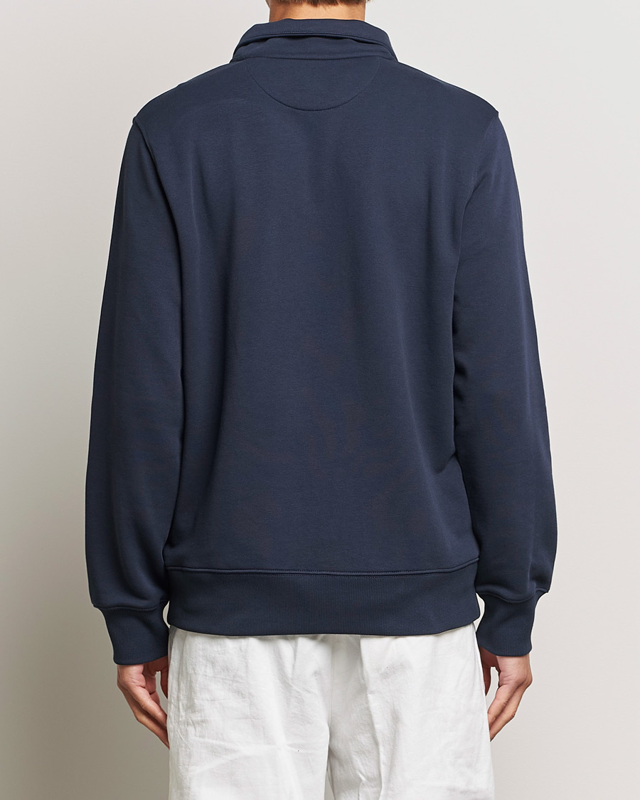 Herren | Pullover | GANT | Original Shield Half Zip Sweater Evening Blue