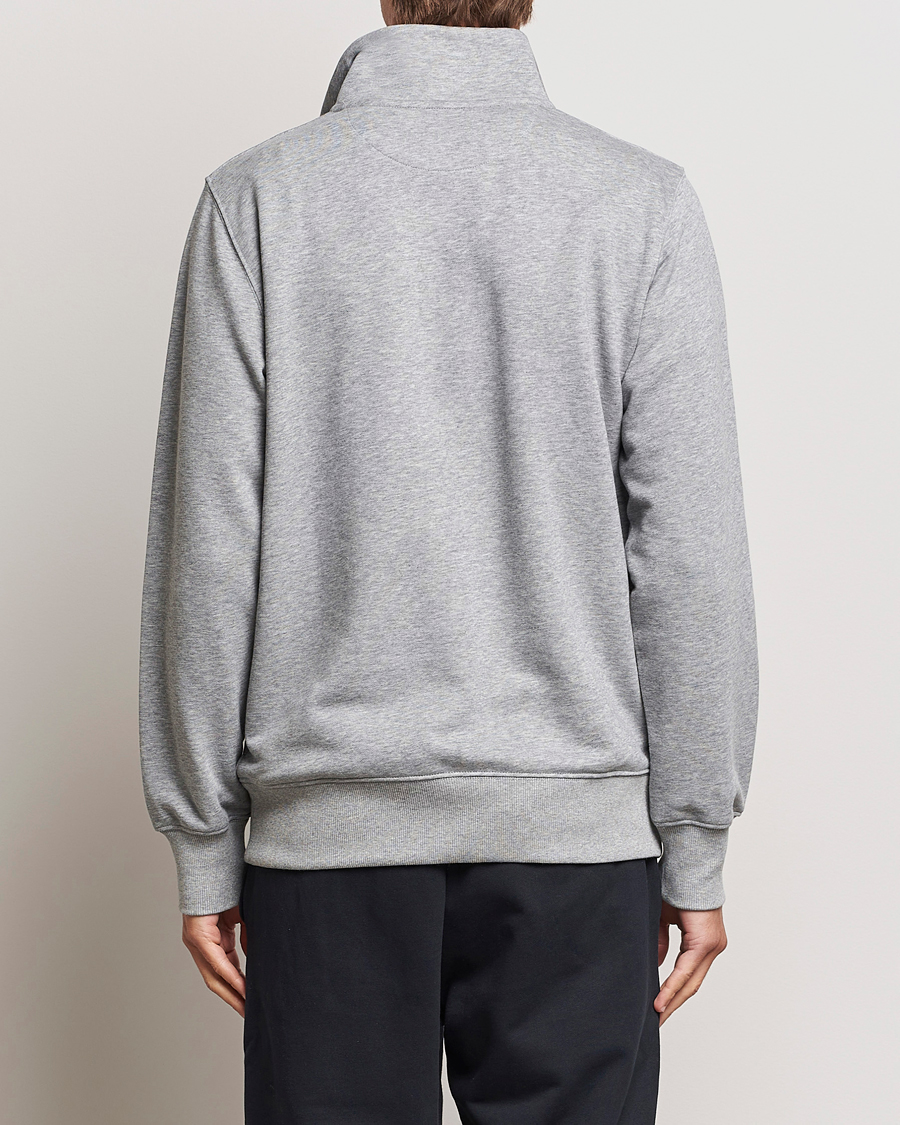 Herren | Pullover | GANT | Original Shield Half Zip Sweater Grey Melange
