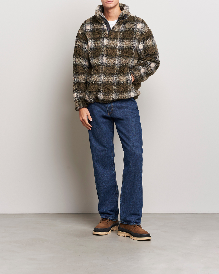 Herren | Pullover | GANT | Checked Shepra Fleece Full Zip Multi