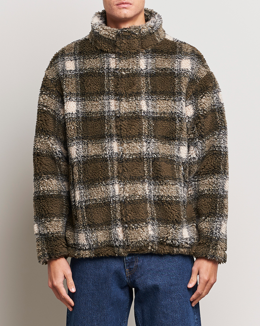 Herren | Pullover | GANT | Checked Shepra Fleece Full Zip Multi