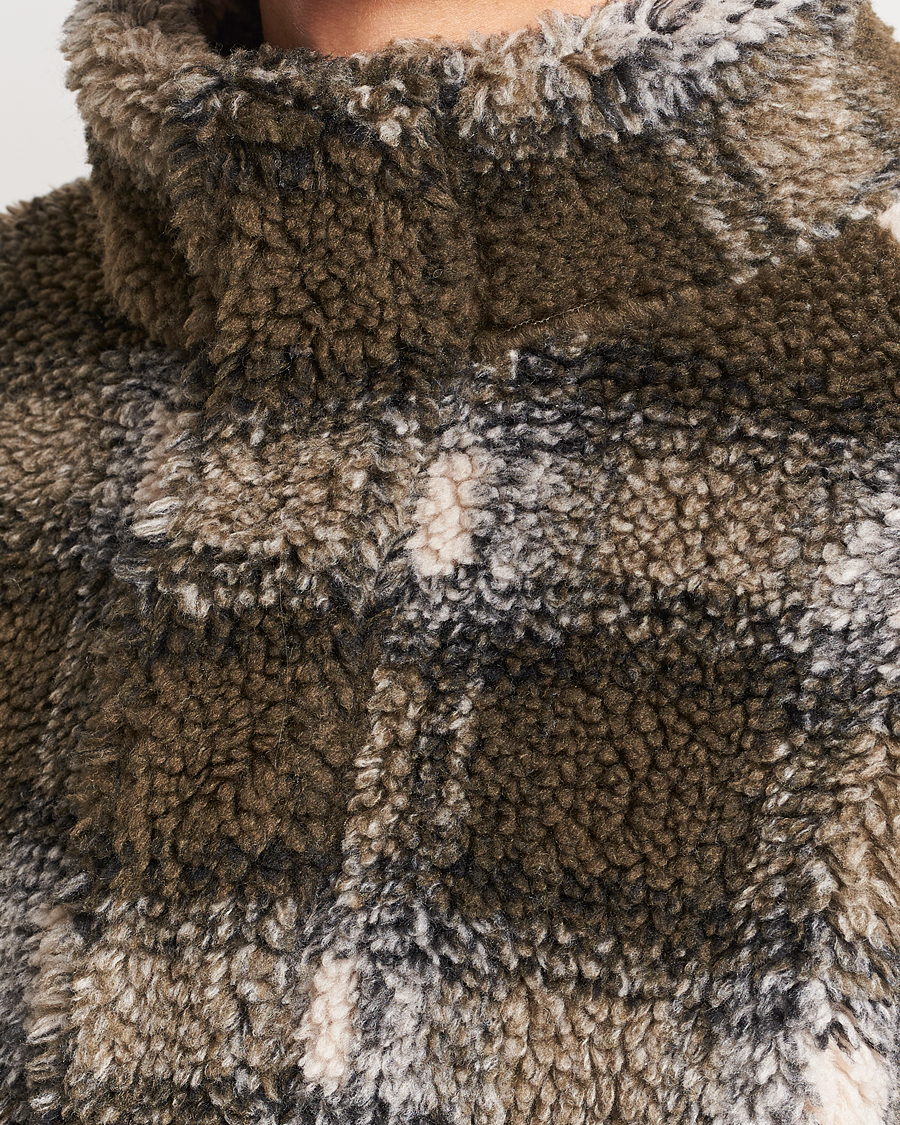 Herren | Pullover | GANT | Checked Shepra Fleece Full Zip Multi